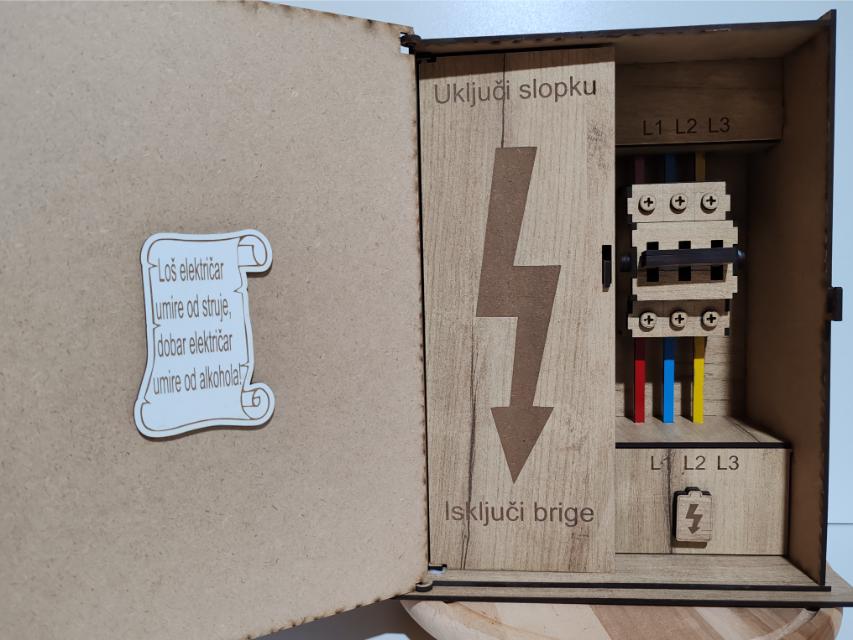 Poklon za muškarce - Mini bar „Električar” - Slika 3